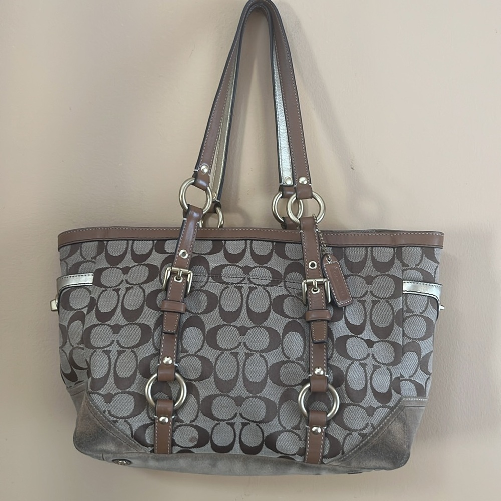 Coach  Brown Designer Tote Bag